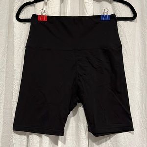 Black biker shorts